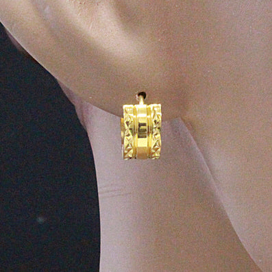 Creolen aus Edelstahl, vergoldet