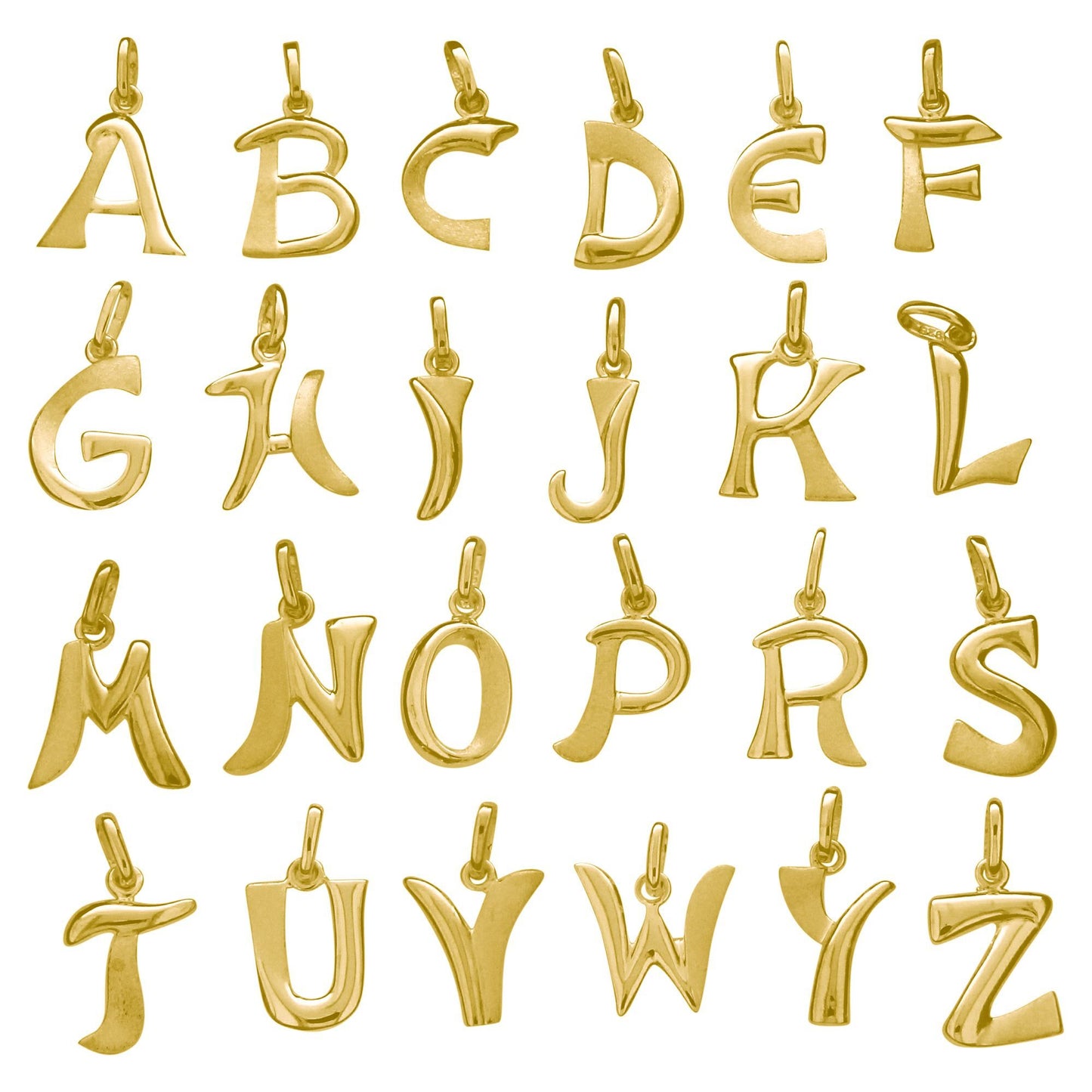 Buchstabenanhänger aus 375er Gold