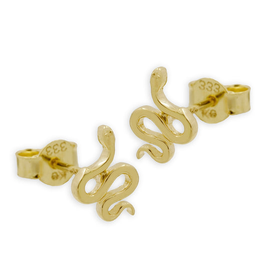 Ohrstecker Schlange aus 333er Gold