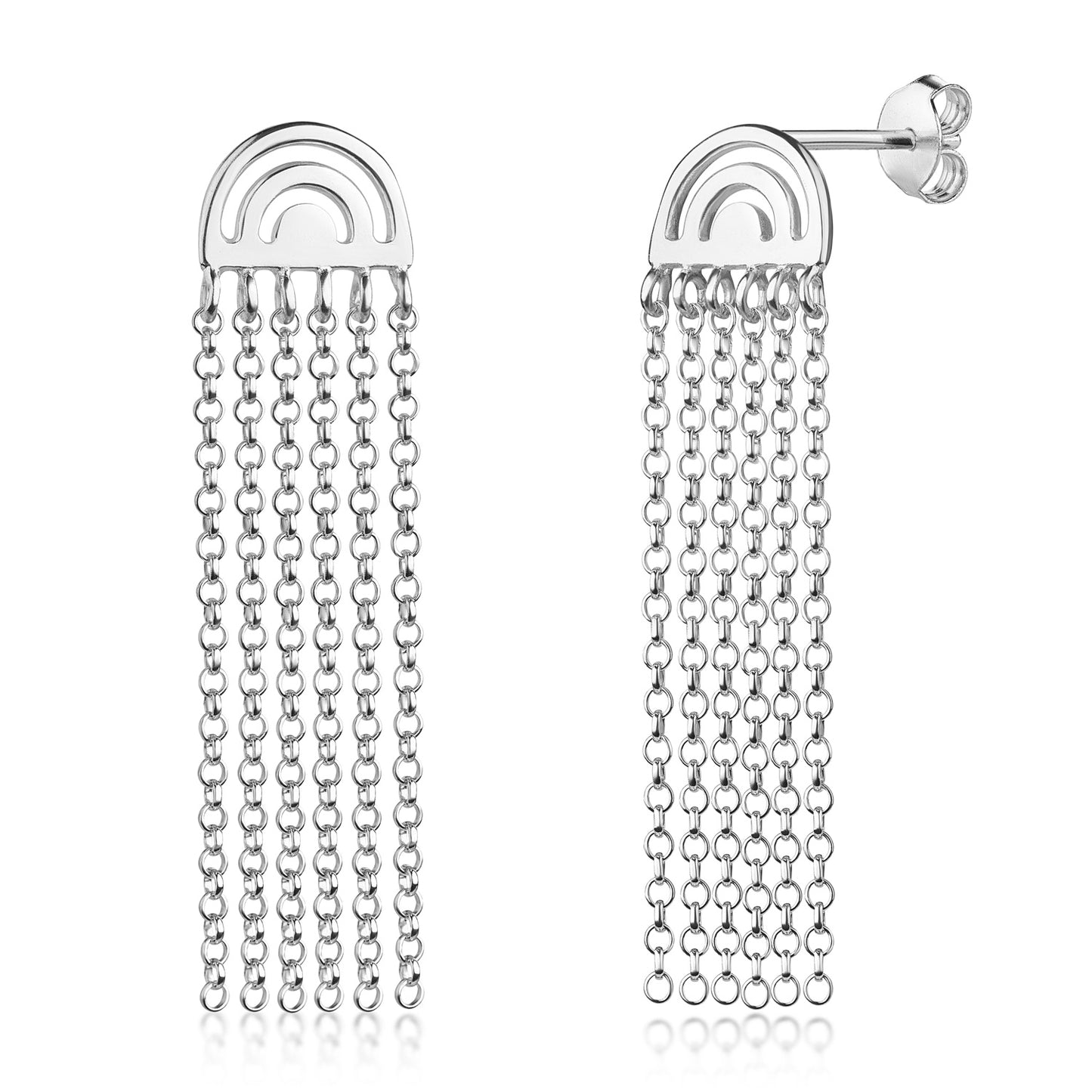 Unisex Ohrring 925er Silber