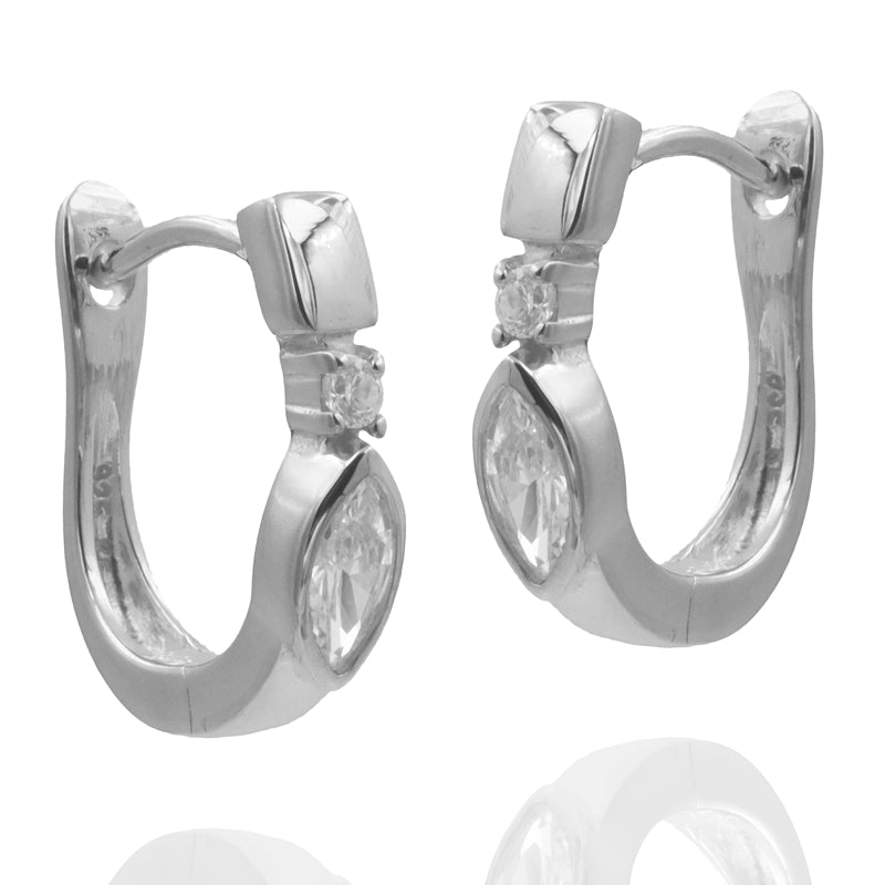 Unisex Ohrring 925er Silber