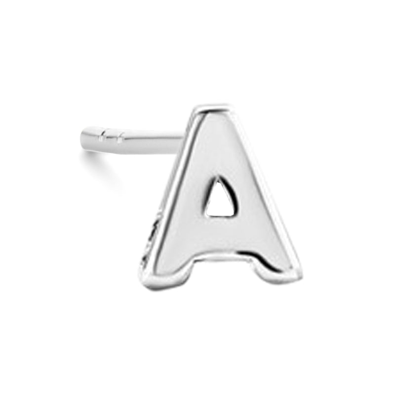 Ohrstecker Buchstabe, aus 925er Silber