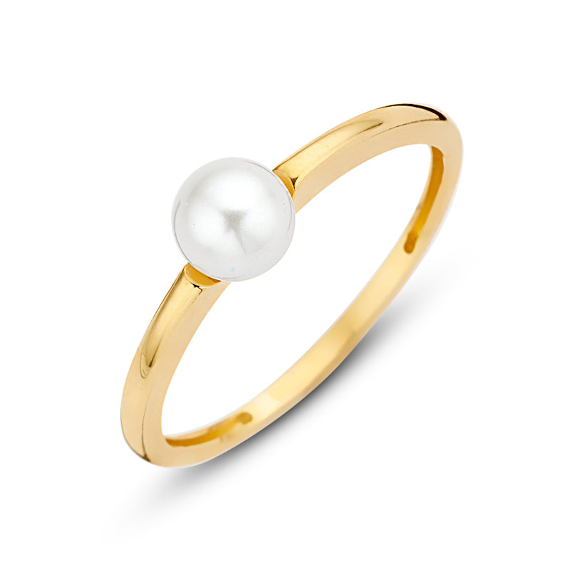Damen Ring 585er Perle
