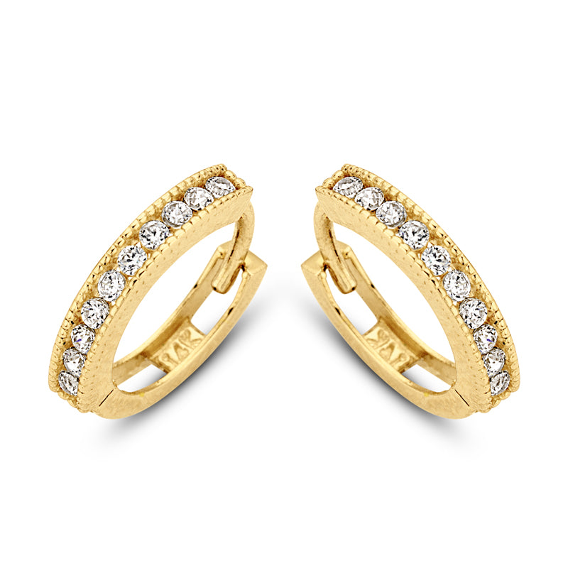 unisex Ohrring 585er Gold