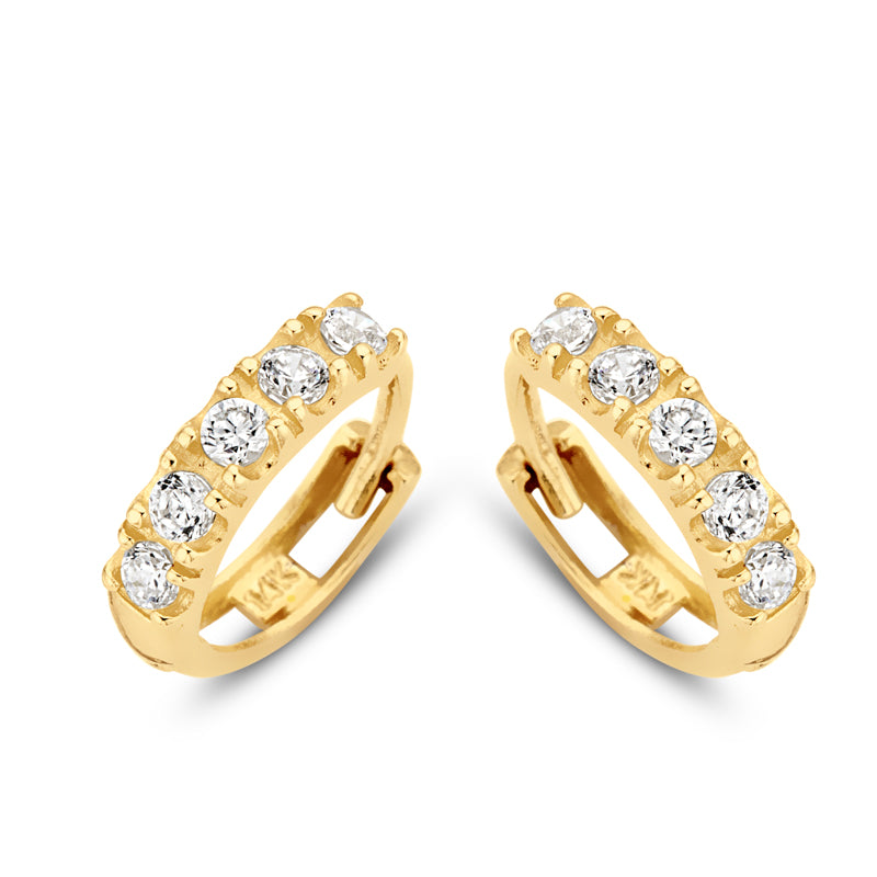 unisex Ohrring 585er Gold