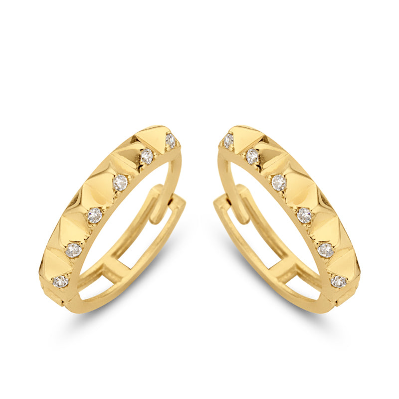 unisex Ohrring 585er Gold