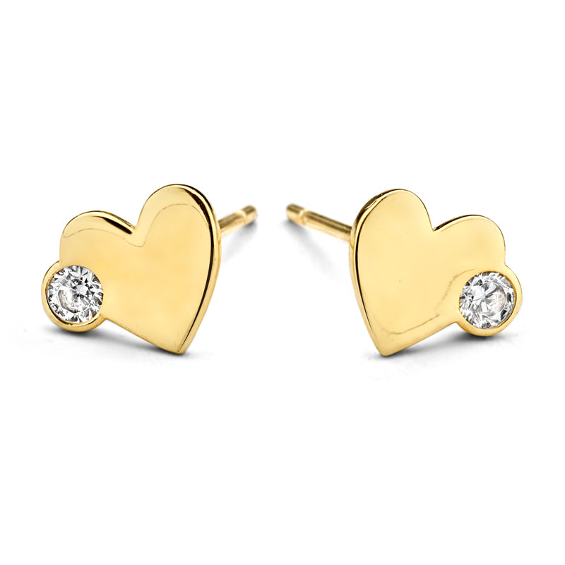 unisex Ohrring 585er Gold