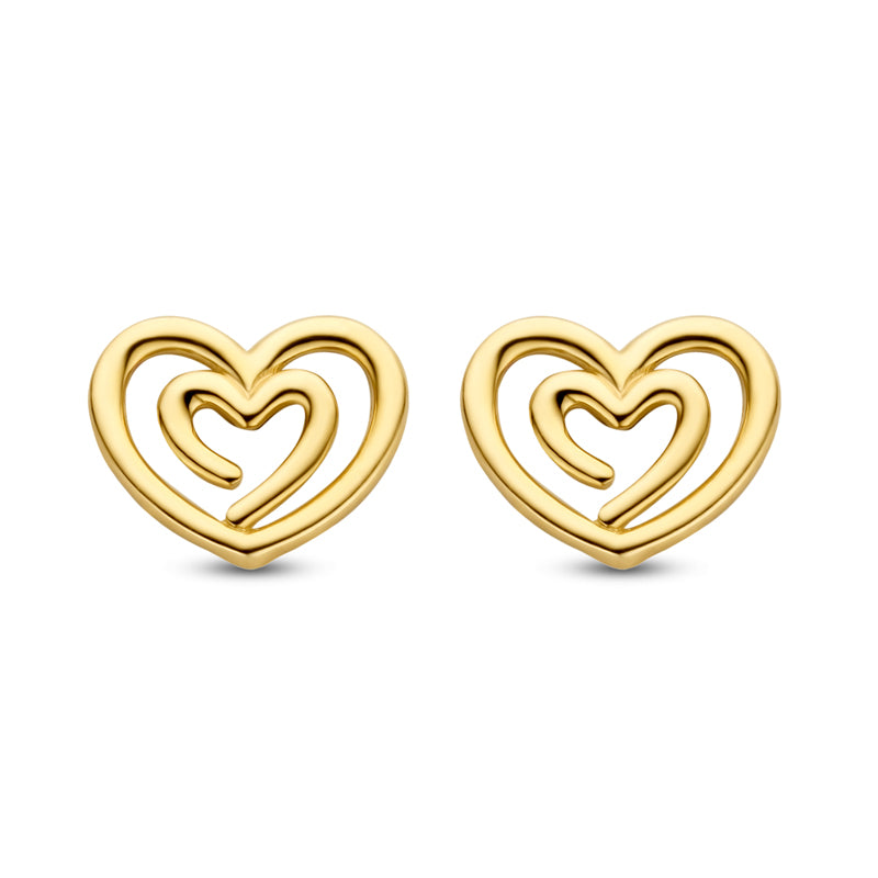 unisex Ohrring 585er Gold