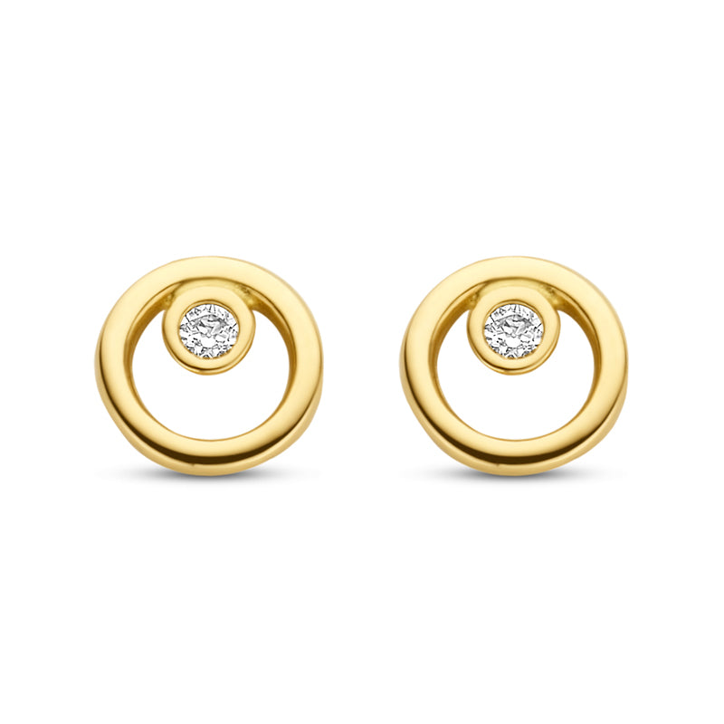 unisex Ohrring 585er Gold