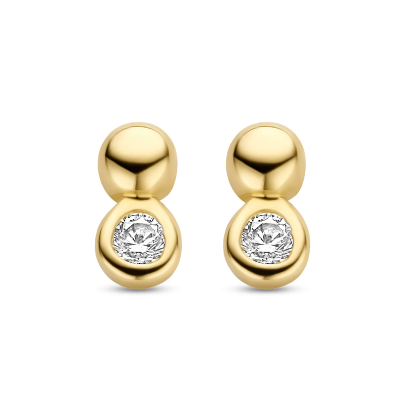unisex Ohrring 585er Gold