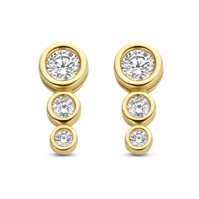 unisex Ohrring 585er Gold