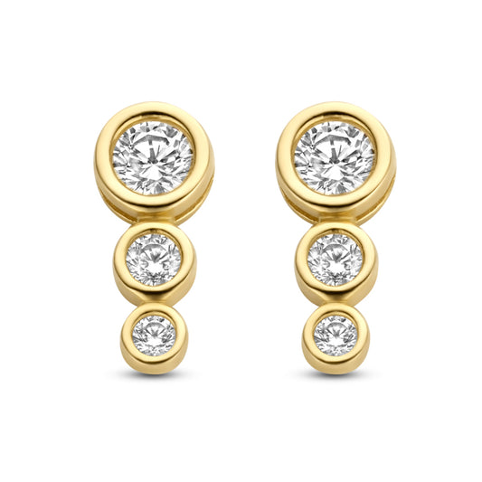 unisex Ohrring 585er Gold