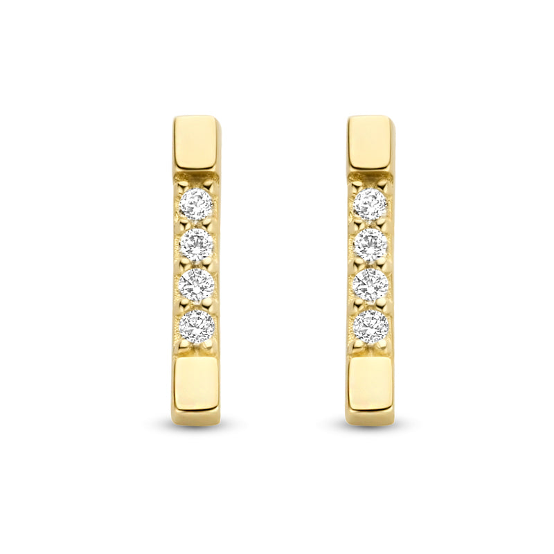 unisex Ohrring 585er Gold