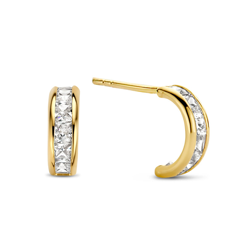 unisex Ohrring 585er Gold