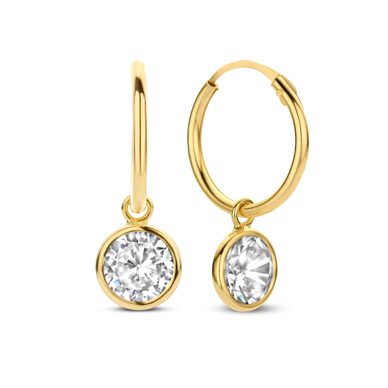 unisex Ohrring 585er Gold