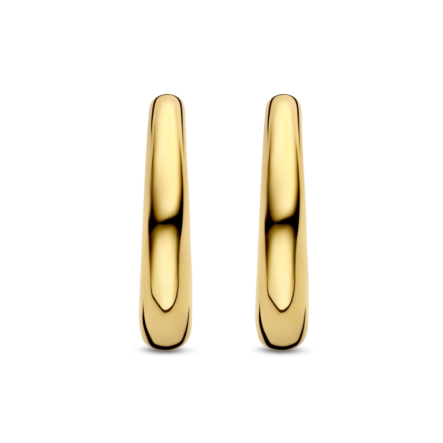 Klappcreolen bauchig, hochglanz, Ø 20 mm, aus 585er Gold