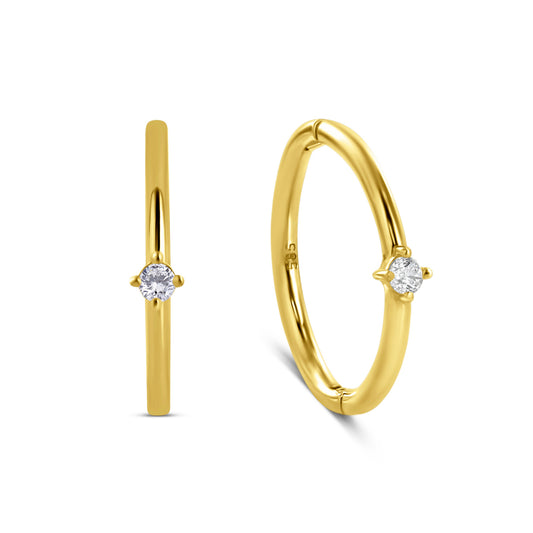 unisex Ohrring 585er Gold