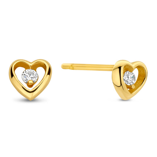 unisex Ohrring 585er Gold