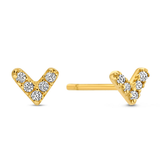 unisex Ohrring 585er Gold