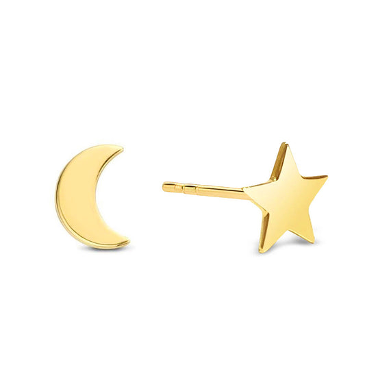 unisex Ohrring 585er Gold