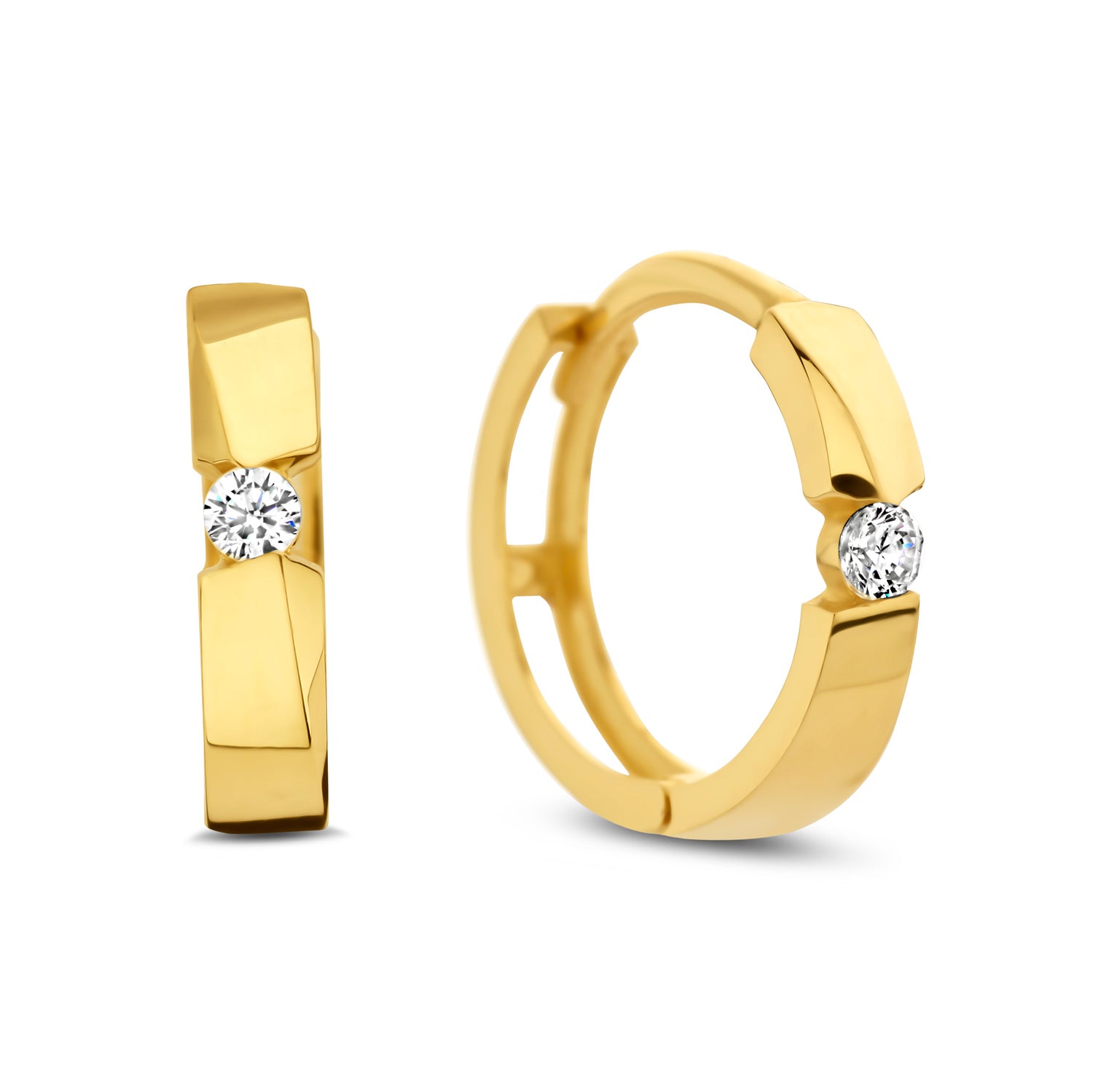 unisex Ohrring 585er Gold