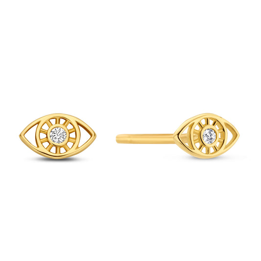 unisex Ohrring 585er Gold