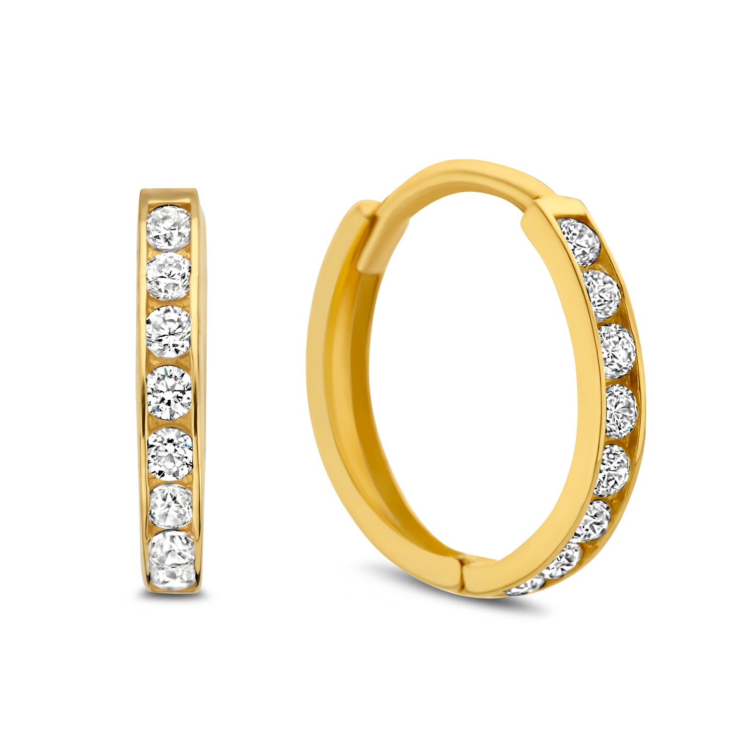 unisex Ohrring 585er Gold