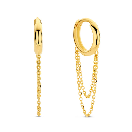 unisex Ohrring 585er Gold