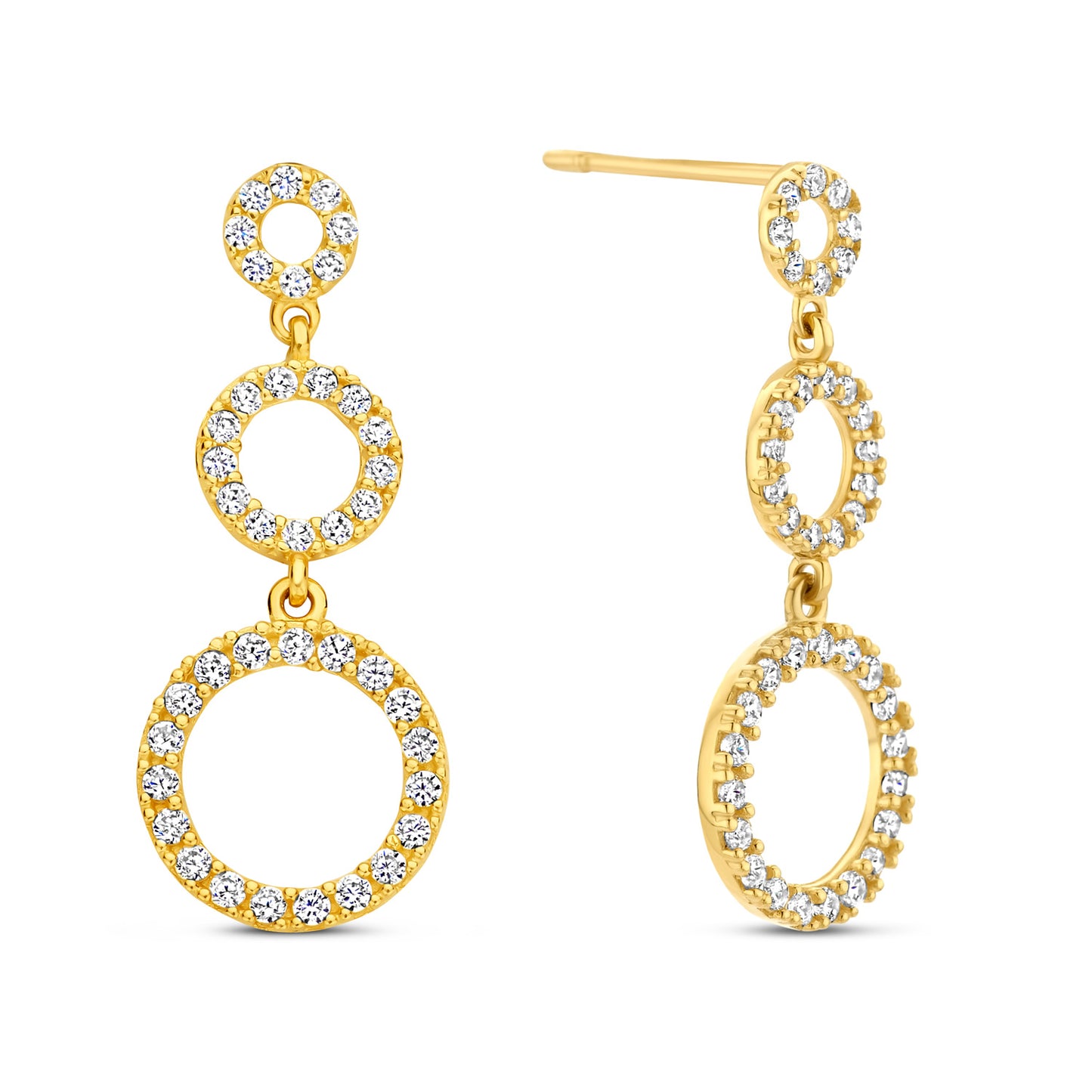 unisex Ohrring 585er Gold