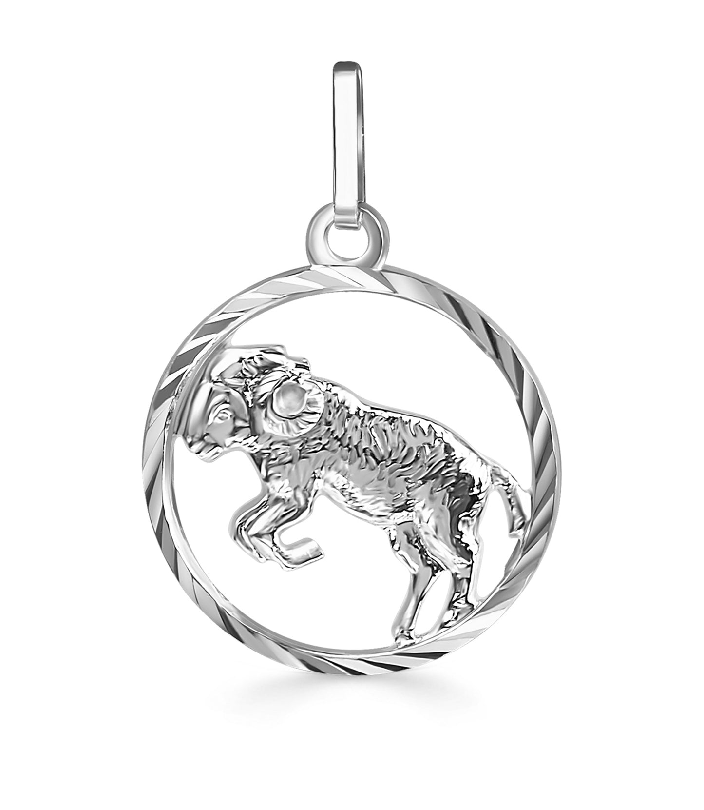 Sternzeichen Anhänger, diamantiert, aus 925er Silber