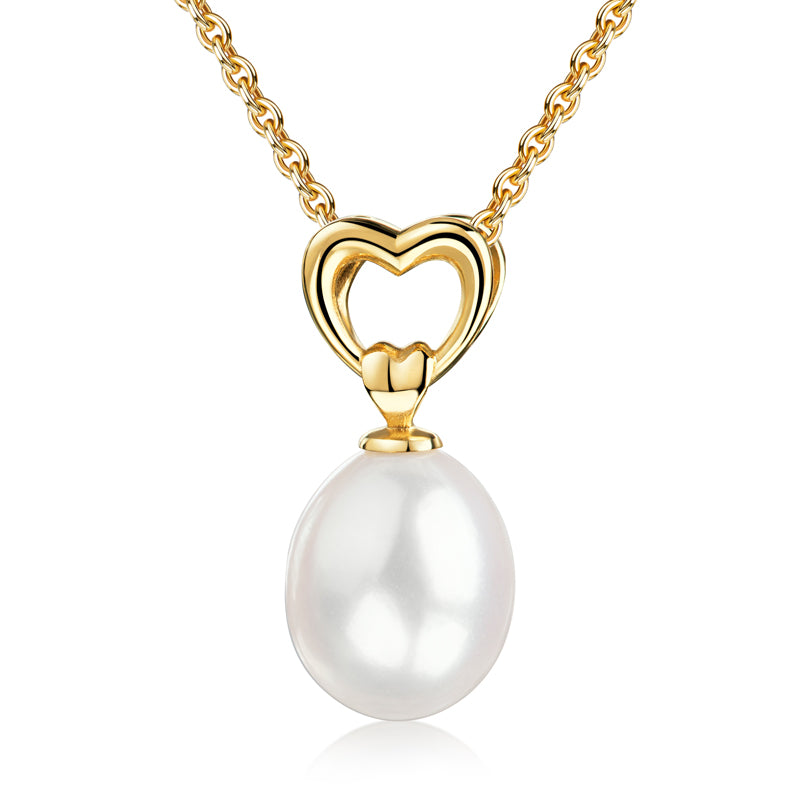 Unisex Halskette 925er Perle