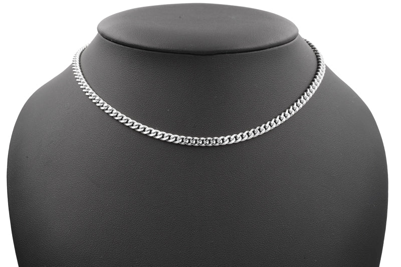 Panzerkette, 4.3 mm breit, aus 925er Silber