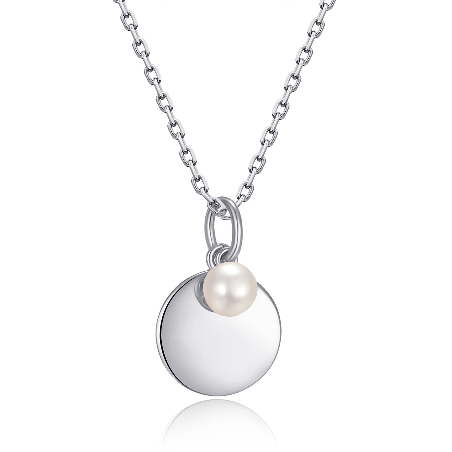 Unisex Halskette 925er Perle