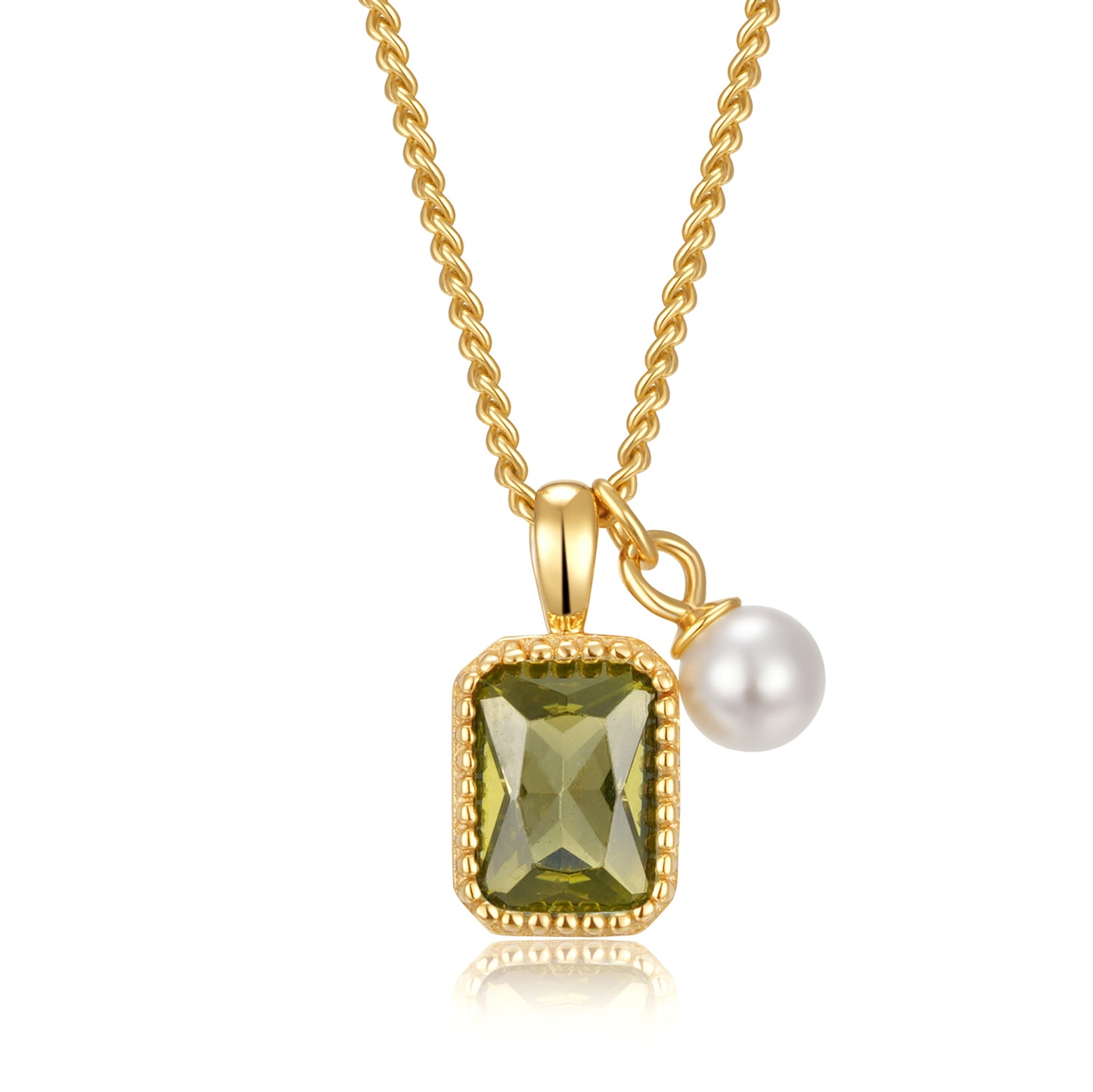 Unisex Halskette 925er Perle