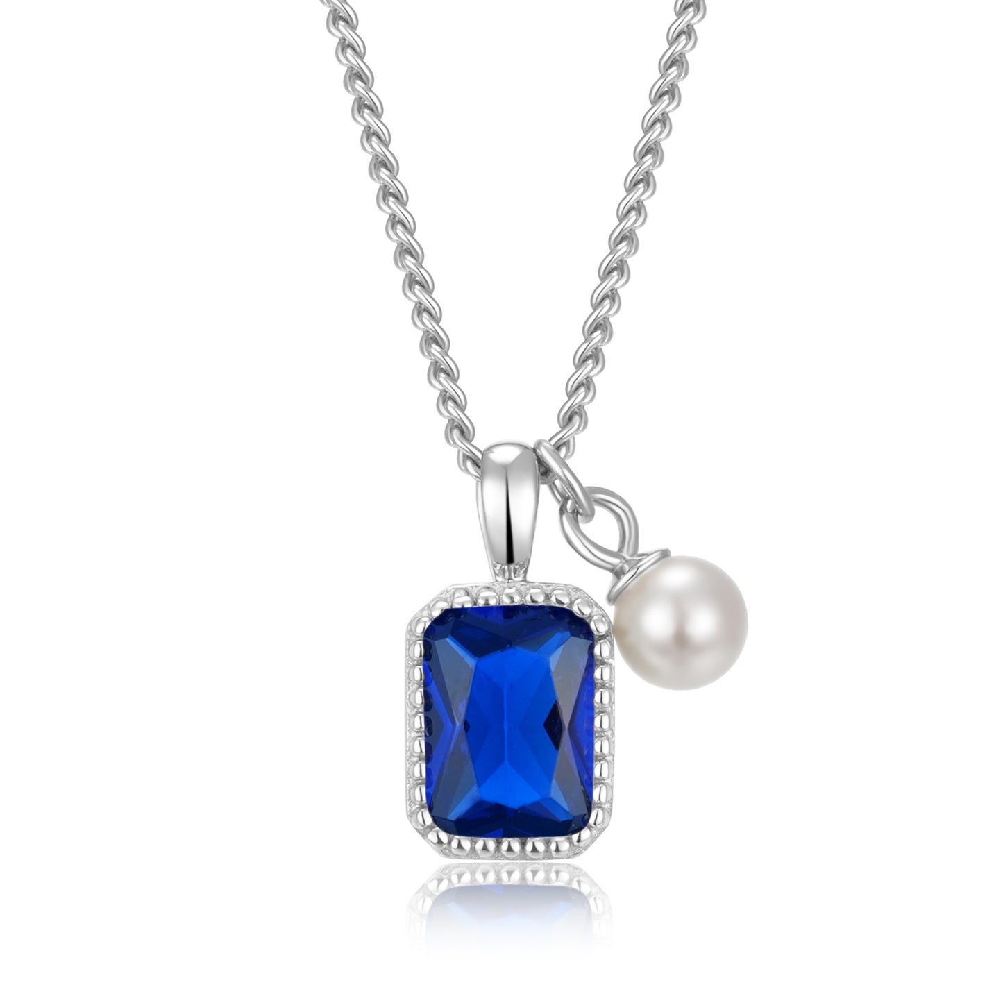 Unisex Halskette 925er Perle