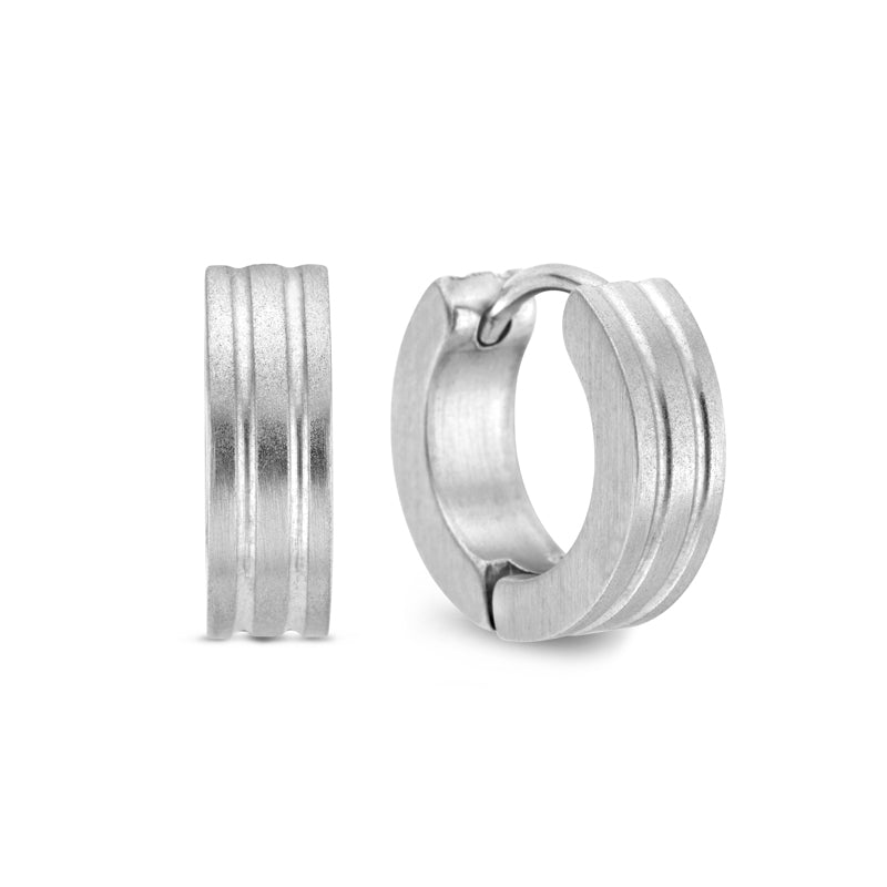 Herren Ohrring Edelstahl