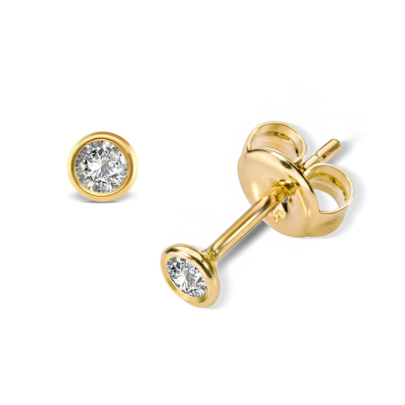 unisex Ohrring 585er Gold