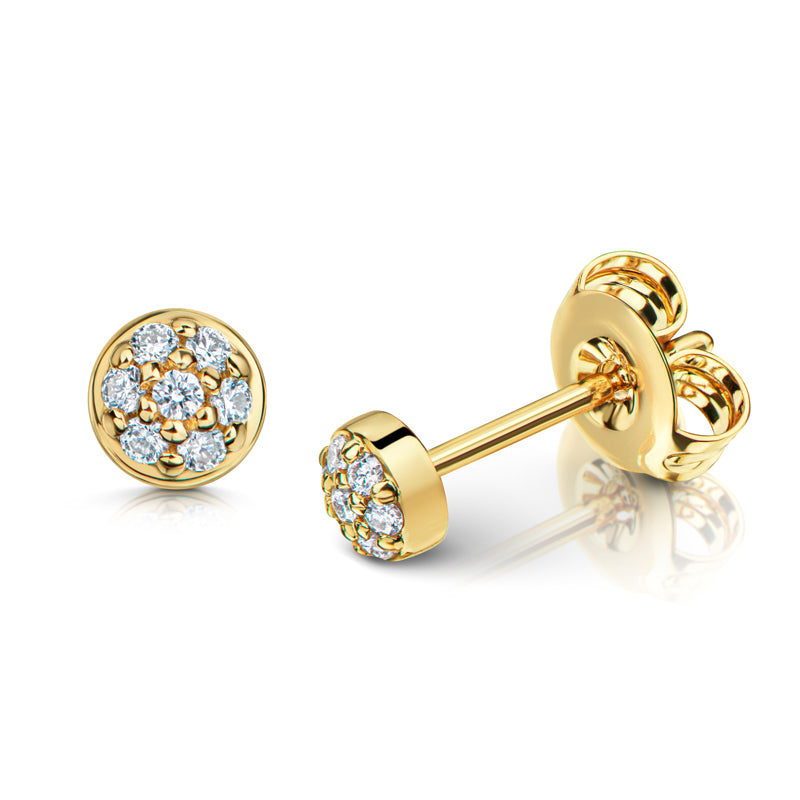 unisex Ohrring 585er Gold