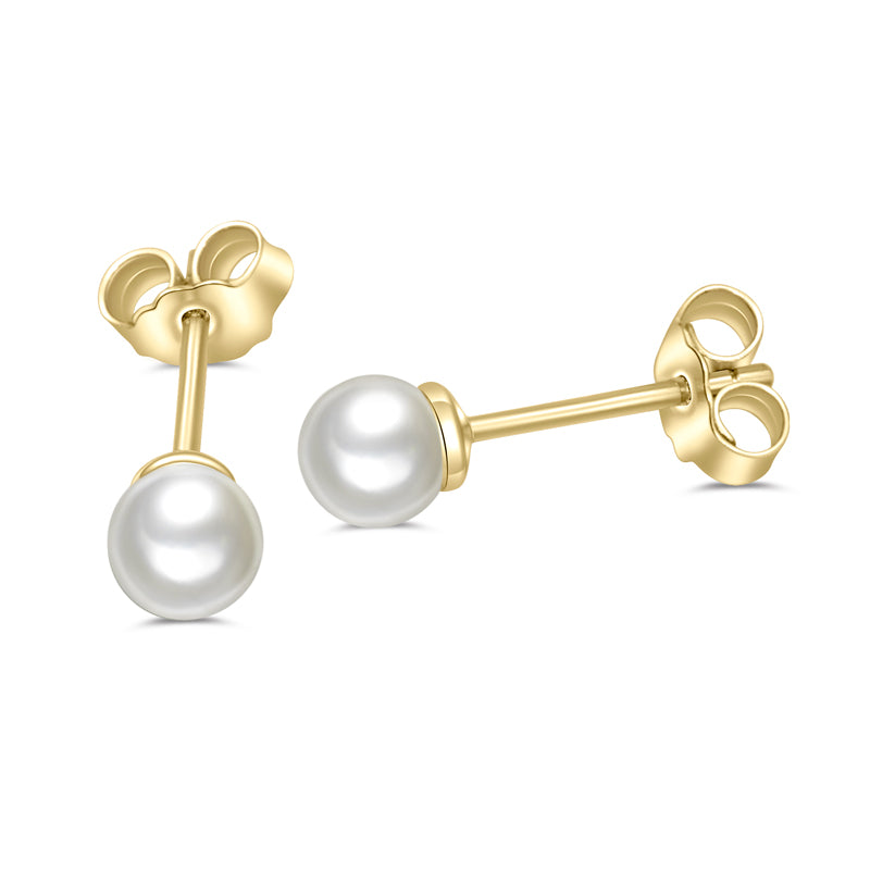 unisex Ohrring 925er Perle