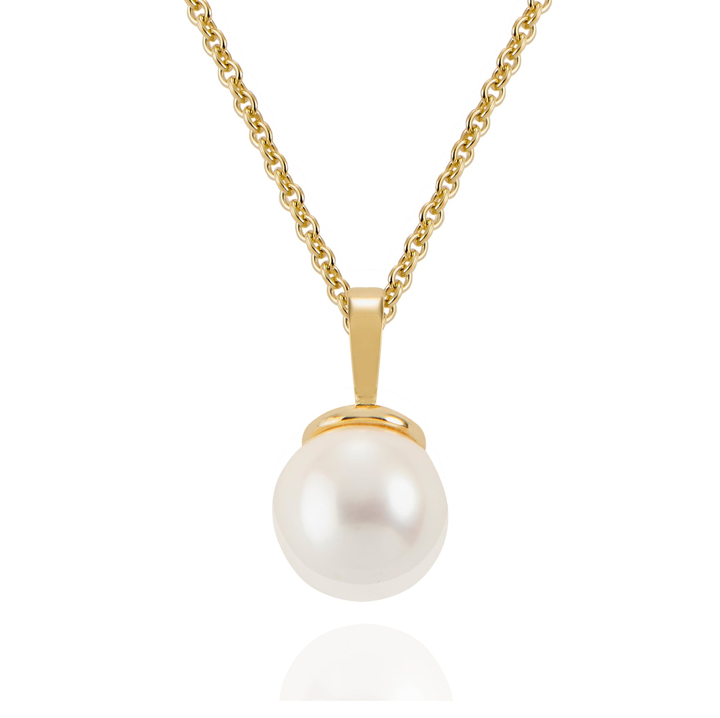 unisex Halskette 925er Perle