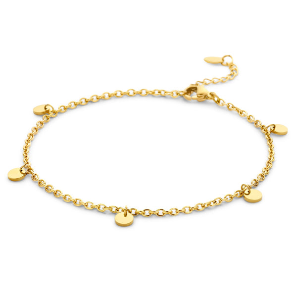 Fußkette mit Dots Edelstahl IPG