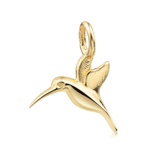 Anhänger Kolibri aus 925er Silber, rhondiniert oder vergoldet