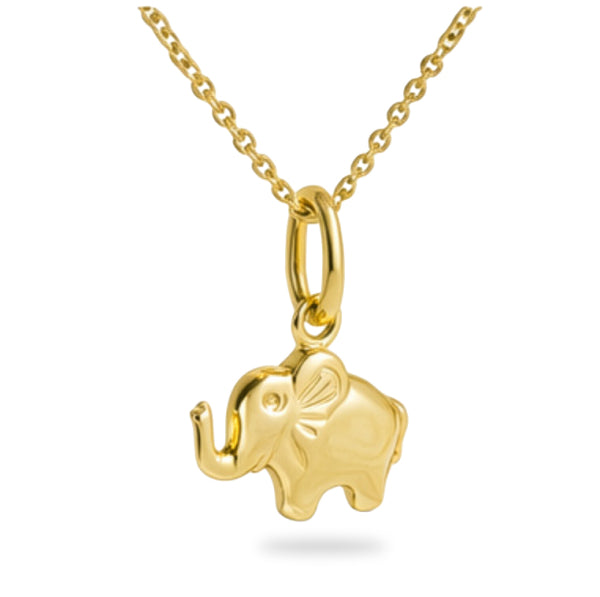 Anhänger Elefant aus 925er Silber, vergoldet