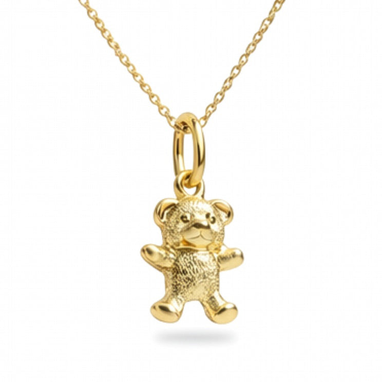 Anhänger Teddy aus 925er Silber, vergoldet