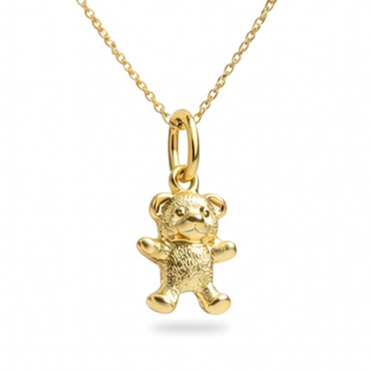Anhänger Teddy aus 925er Silber, vergoldet