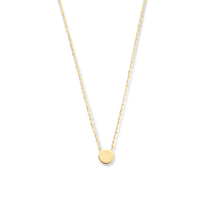 Collier mit Gravurplatte, 6 mm, aus 585er Gold