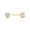 Ohrstecker mit Zirkonia, verschiedene Größen, aus 585er Gold