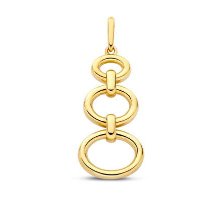 Anhänger 3 Ovale Gold 585er Gold
