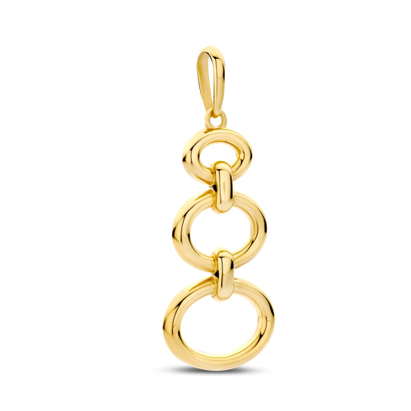 Anhänger 3 Ovale Gold 585er Gold