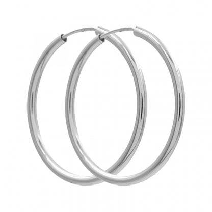 Creolen 2.0 mm Rohrstärke, aus 925er Silber, Ø nach Wahl